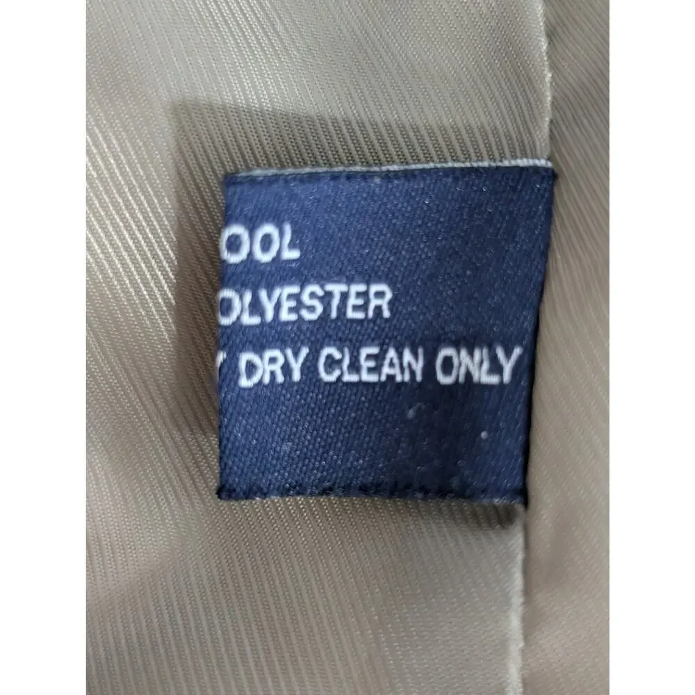 CHAPS! BLACK, CREAM & TAN GOLD MICROPLAID 100% FINE WOOL JACKET, BLAZER! SZ 40R